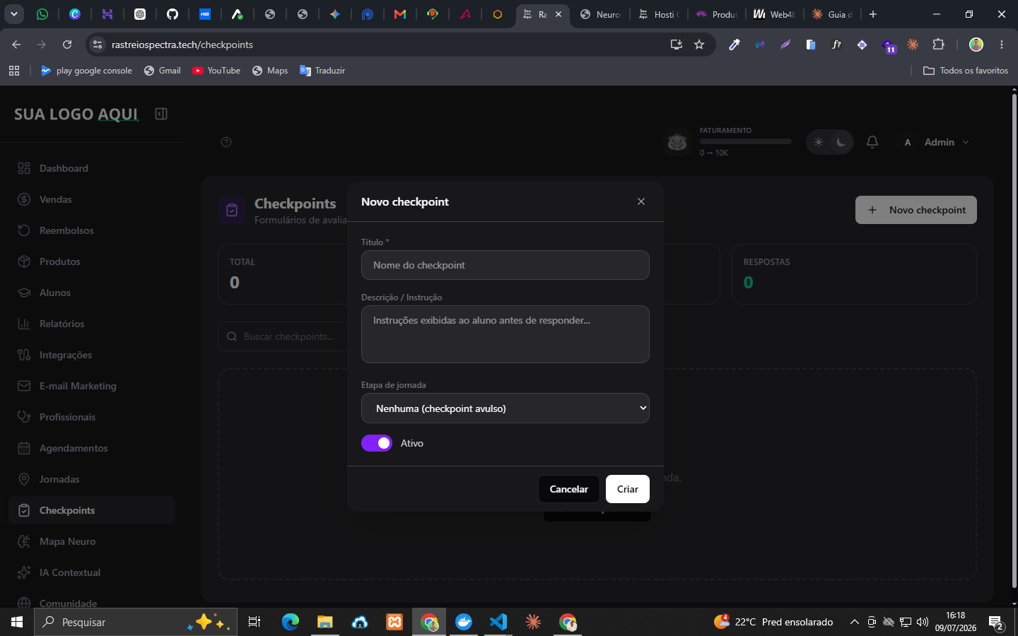 Novo checkpoint